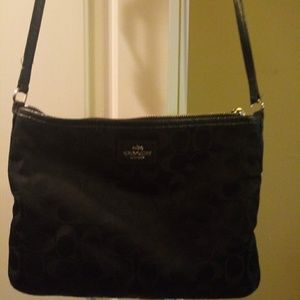Coach black cross body bag